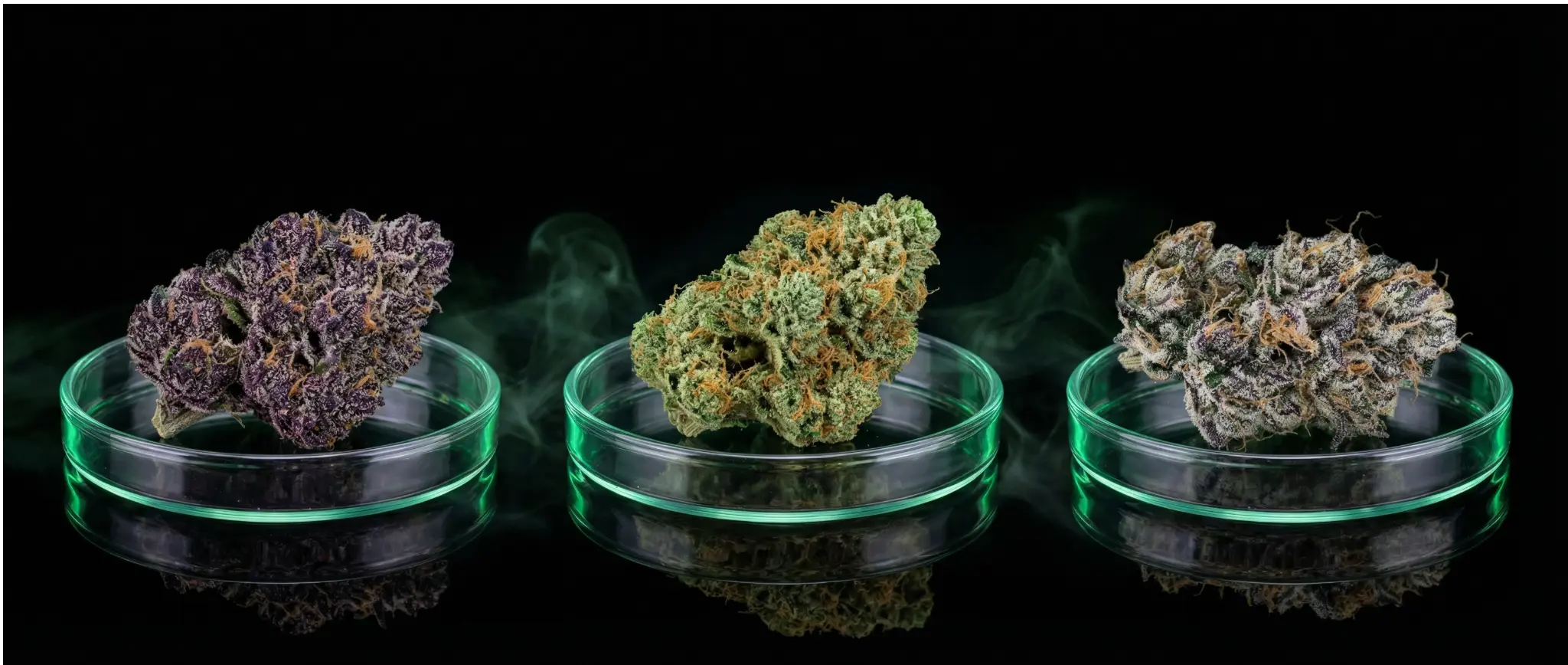Premium cannabis strains — hand-selected flower varieties
